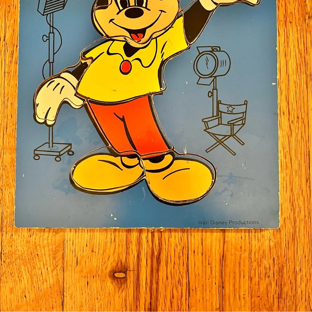 Vintage PlayskoolMickey Mouse and Elephant Puzzle Set of 2